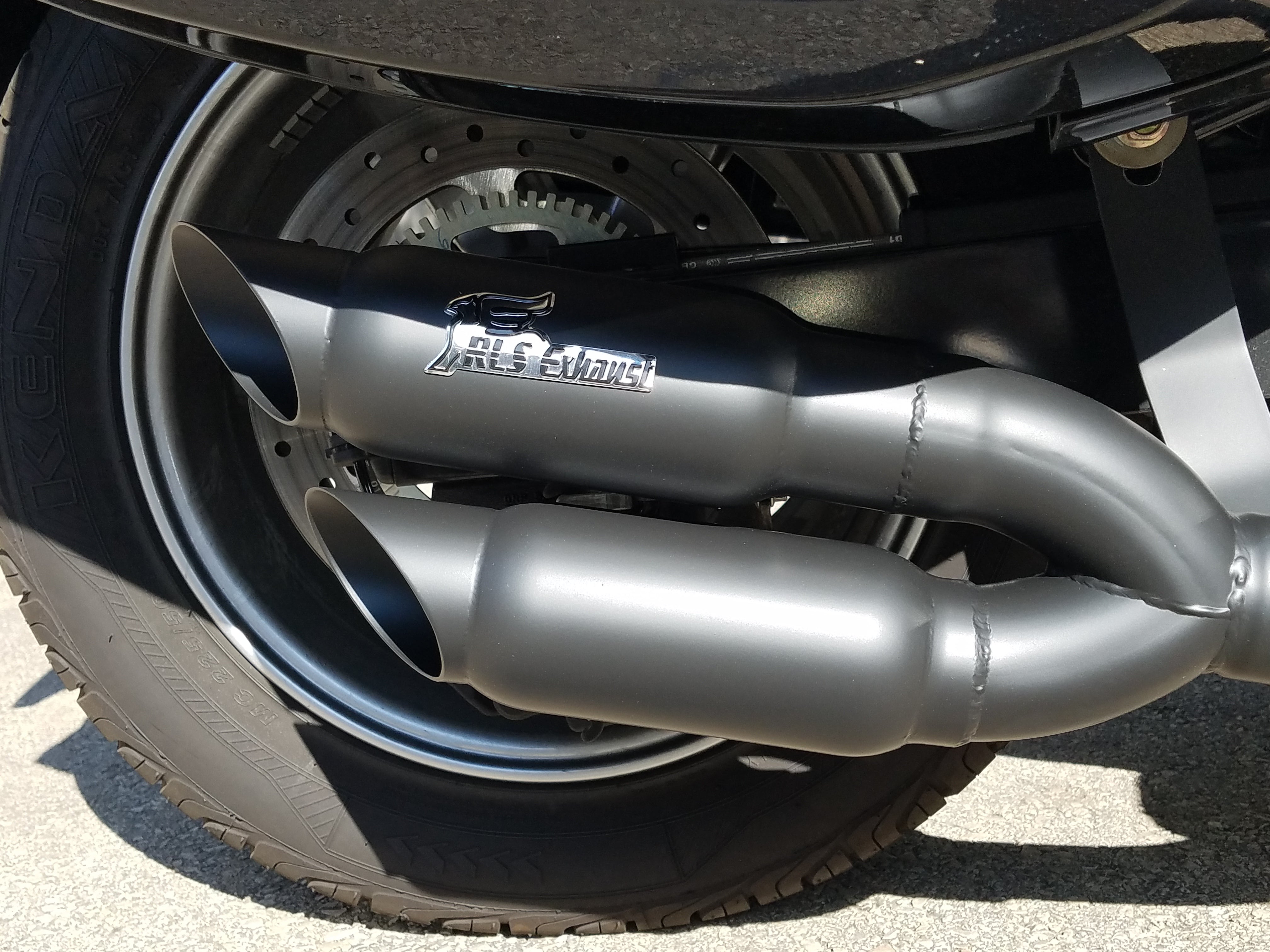 2014-2025 Can-Am Spyder RT Twin Kaos Series Exhaust - Ceramic coated Black